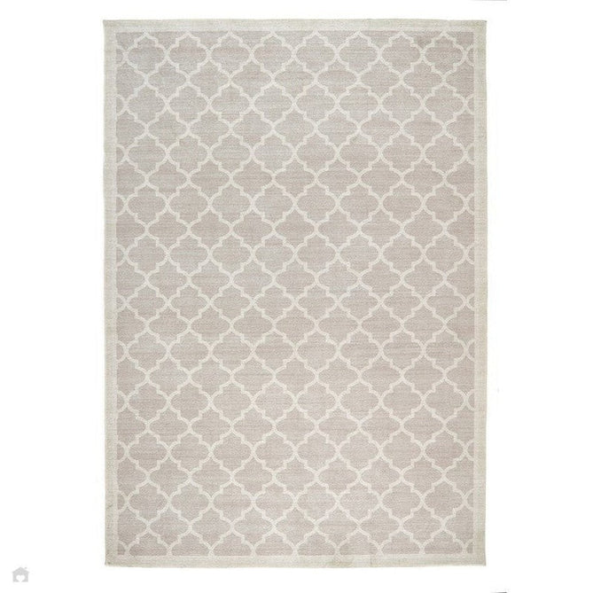 Washable Chateau Trellis Flatweave Neutral/Natural Rug 120 x 170 cm-Shop Returns-Rug Love - The Most Loved Rug Store