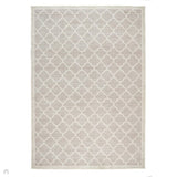 Washable Chateau Trellis Flatweave Neutral/Natural Rug 120 x 170 cm