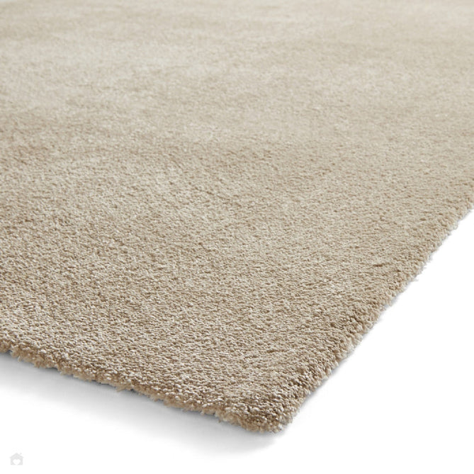 Washable Cove Sleek Low Pile Texture Soft Plain Polyproplene Shaggy Beige Rug-Think Rugs-Rug Love - The Most Loved Rug Store