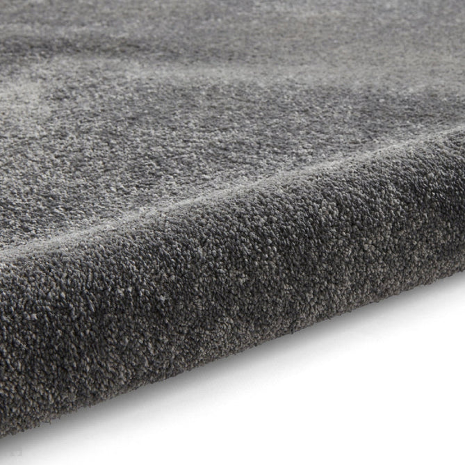 Washable Cove Sleek Low Pile Texture Soft Plain Polyproplene Shaggy Charcoal Rug-Think Rugs-Rug Love - The Most Loved Rug Store