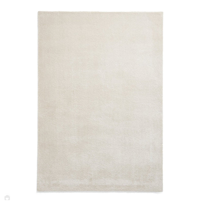 Washable Cove Sleek Low Pile Texture Soft Plain Polyproplene Shaggy Cream Rug-Think Rugs-Rug Love - The Most Loved Rug Store