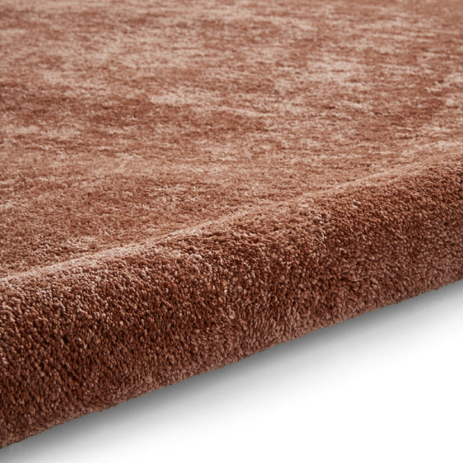 Washable Cove Sleek Low Pile Texture Soft Plain Polyproplene Shaggy Terracotta Rug-Think Rugs-Rug Love - The Most Loved Rug Store