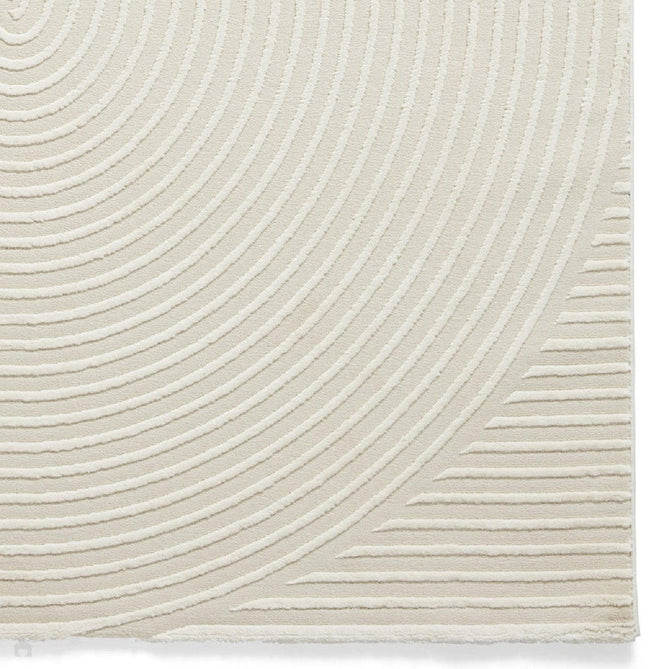 Washable Flores 1924 Modern Super-Soft Spiral Textured Eco-Friendly Recycled Polyester Pile Cream/Ivory Rug-Think Rugs-Rug Love - The Most Loved Rug Store