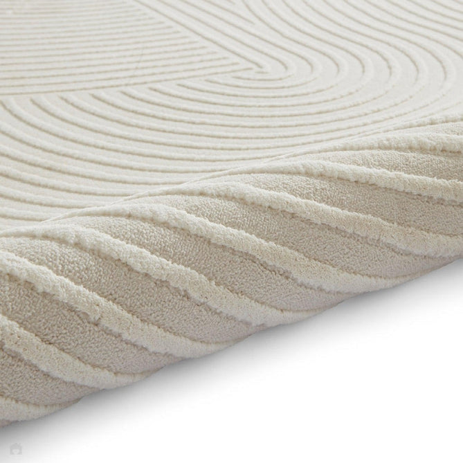 Washable Flores 1924 Modern Super-Soft Spiral Textured Eco-Friendly Recycled Polyester Pile Cream/Ivory Rug-Think Rugs-Rug Love - The Most Loved Rug Store