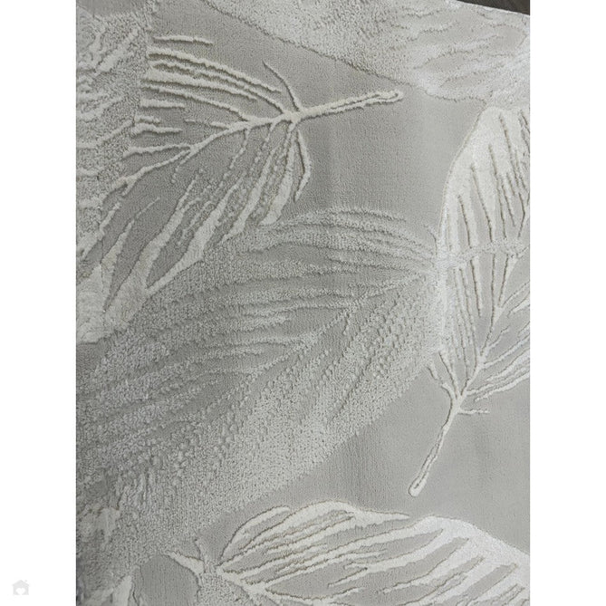 Washable Flores 1925 Modern Super-Soft Floral Leaves Verdant Textured Eco-Friendly Recycled Polyester Pile Cream/Ivory Rug-Think Rugs-Rug Love - The Most Loved Rug Store