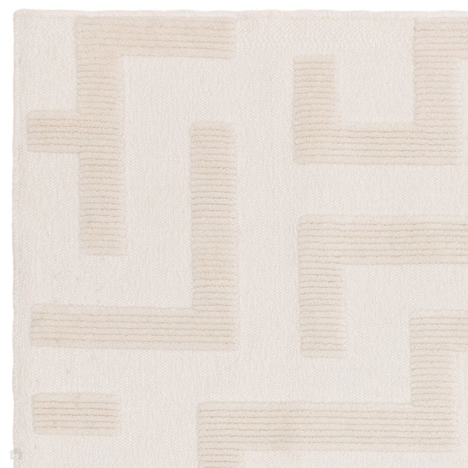 Washable Freja Cove Modern Abstract Soft-Touch Hi-Low Textured Flatweave Ivory Rug-Asiatic Carpets-Rug Love - The Most Loved Rug Store