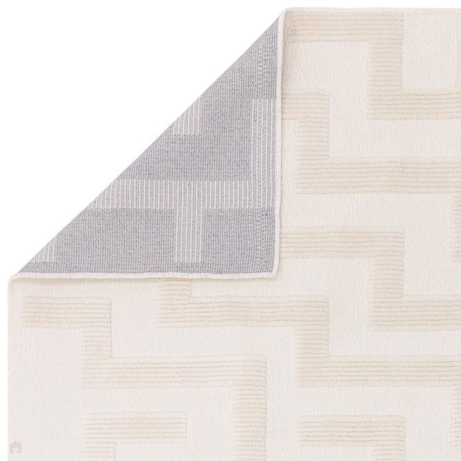 Washable Freja Cove Modern Abstract Soft-Touch Hi-Low Textured Flatweave Ivory Rug-Asiatic Carpets-Rug Love - The Most Loved Rug Store