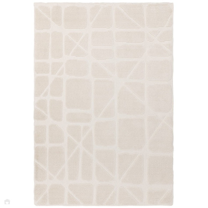 Washable Freja Method Modern Abstract Soft-Touch Hi-Low Textured Flatweave Ivory Rug-Asiatic Carpets-Rug Love - The Most Loved Rug Store