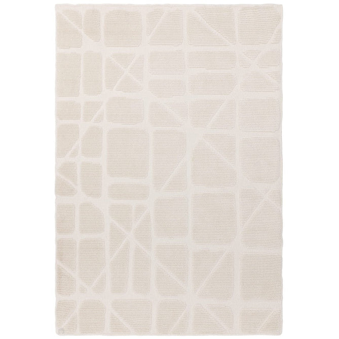 Washable Freja Method Modern Abstract Soft-Touch Hi-Low Textured Flatweave Ivory Rug-Asiatic Carpets-Rug Love - The Most Loved Rug Store