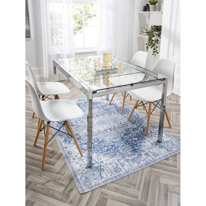 Washable Garda Flatweave Blue Rug-Origins-Rug Love - The Most Loved Rug Store