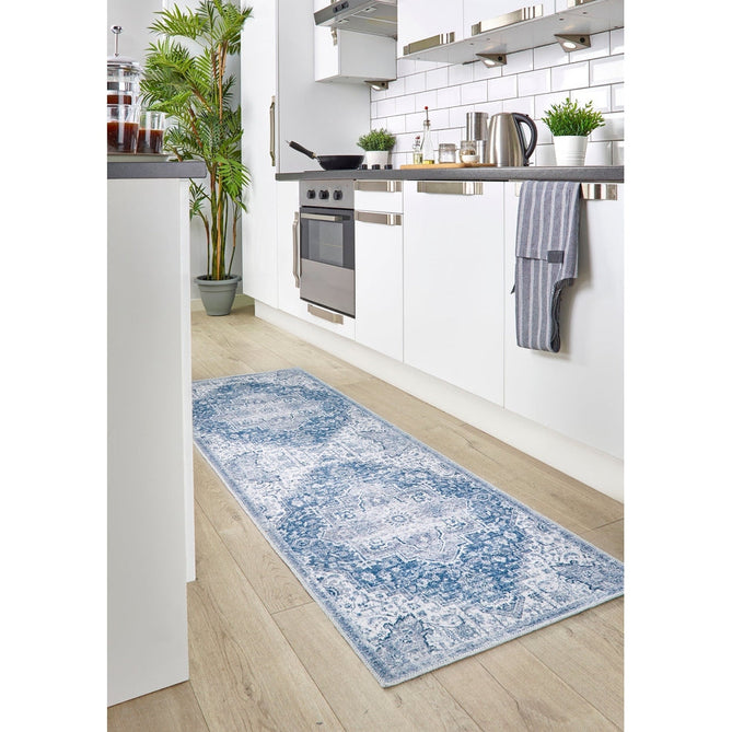 Washable Garda Flatweave Blue Rug-Origins-Rug Love - The Most Loved Rug Store