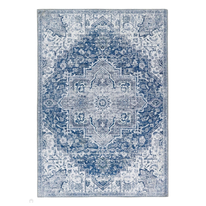 Washable Garda Flatweave Blue Rug-Origins-Rug Love - The Most Loved Rug Store