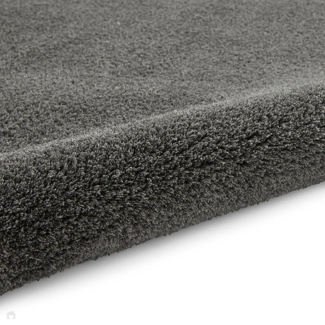 Washable Kara Plush Soft Plain Eco-Friendly Recycled Polyester Shaggy Charcoal Rug-Think Rugs-Rug Love - The Most Loved Rug Store