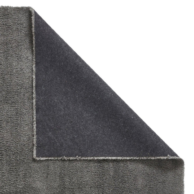 Washable Kara Plush Soft Plain Eco-Friendly Recycled Polyester Shaggy Charcoal Rug-Think Rugs-Rug Love - The Most Loved Rug Store