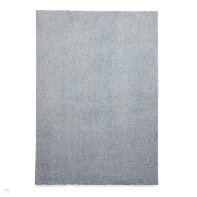 Washable Kara Plush Soft Plain Eco-Friendly Recycled Polyester Shaggy Light Blue Rug-Think Rugs-Rug Love - The Most Loved Rug Store