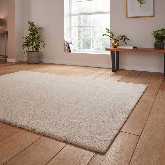 Washable Kara Plush Soft Plain Eco-Friendly Recycled Polyester Shaggy Linen Rug-Think Rugs-Rug Love - The Most Loved Rug Store