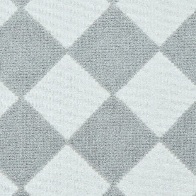 Washable Lyna J0529 Modern Harlequin Checkerboard Diamond Ribbed Soft-Touch Hi-Low Textured Polypropylene Mix Pile Cream/Grey Rug-Think Rugs-Rug Love - The Most Loved Rug Store