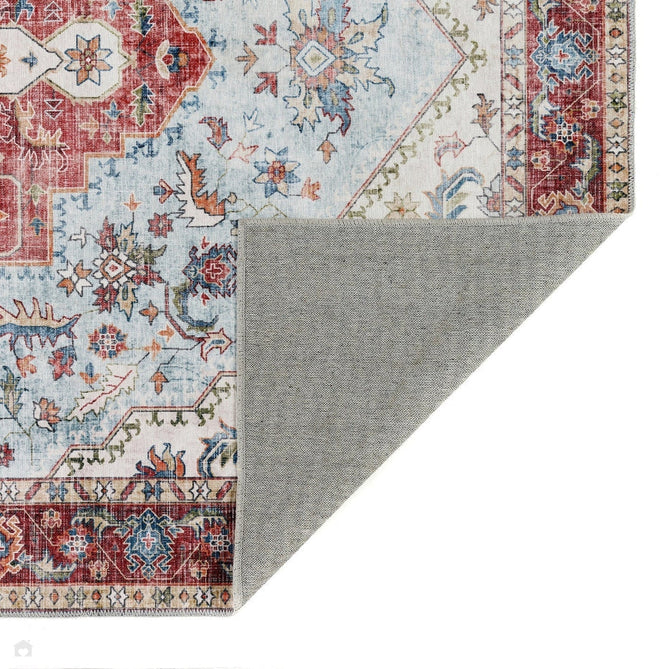 Washable Marrakesh Flatweave Multicolour/Red Runner-Origins-Rug Love - The Most Loved Rug Store