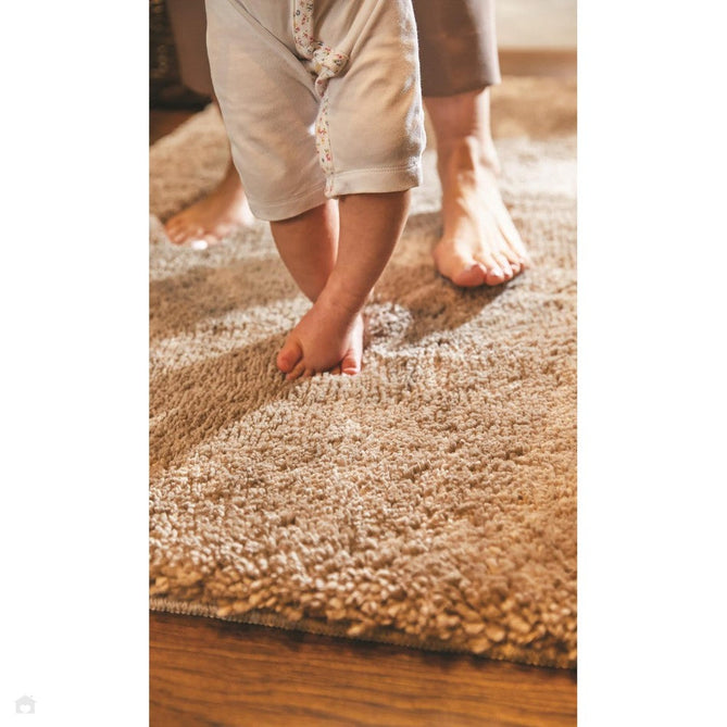 Washable My Lux Plain Shaggy Stone Rug-Origins-Rug Love - The Most Loved Rug Store