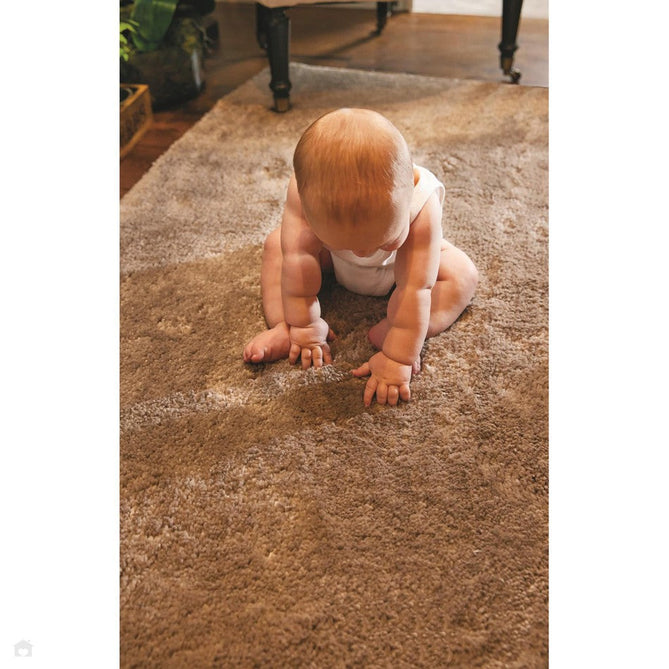 Washable My Lux Plain Shaggy Stone Rug-Origins-Rug Love - The Most Loved Rug Store