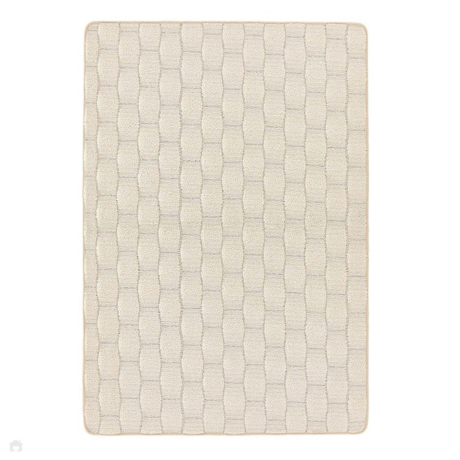 Washable Sculptured Basket Weave Ivory Rug-Origins-Rug Love - The Most Loved Rug Store