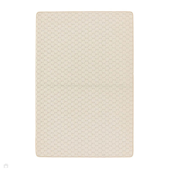 Washable Sculptured Honeycomb Ivory Rug-Origins-Rug Love - The Most Loved Rug Store