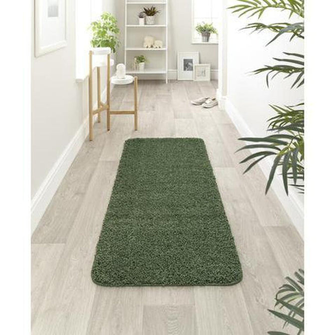 Washable Shaggy Forest Green Rug-Origins-Rug Love - The Most Loved Rug Store