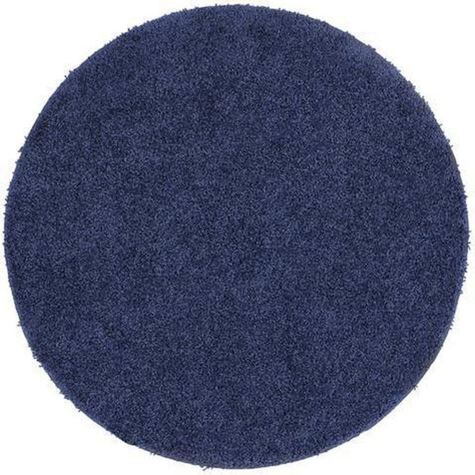 Washable Shaggy Midnight Blue Round Rug-Origins-Rug Love - The Most Loved Rug Store