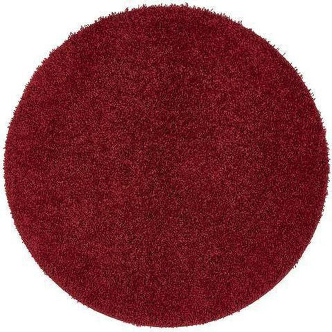 Washable Shaggy Ox Red Round Rug-Origins-Rug Love - The Most Loved Rug Store