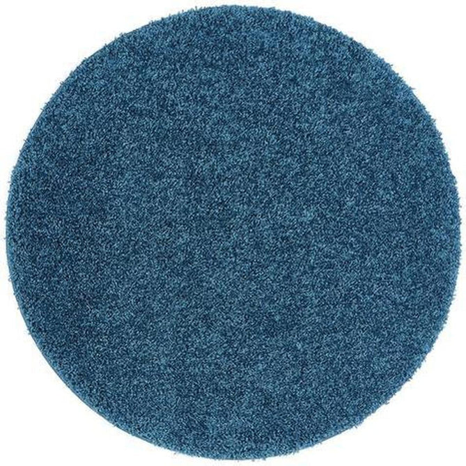 Washable Shaggy Teal Round Rug-Origins-Rug Love - The Most Loved Rug Store