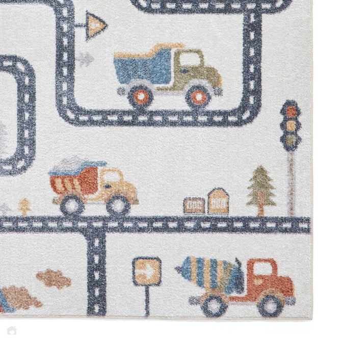 Washable Vida Kids Map Flatweave Multicolour Rug-Think Rugs-Rug Love - The Most Loved Rug Store