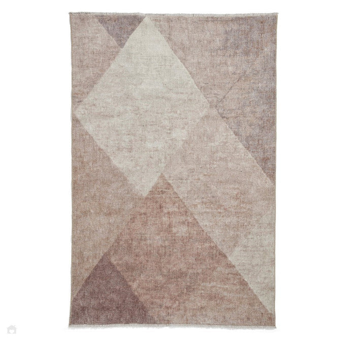 Washable Whisper H1065 Modern Abstract Textured Soft-Touch Printed Polyester Flatweave Beige/Brown Rug-Think Rugs-Rug Love - The Most Loved Rug Store