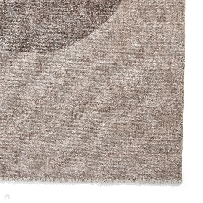 Washable Whisper H1067 Modern Abstract Textured Soft-Touch Printed Polyester Flatweave Beige Rug-Think Rugs-Rug Love - The Most Loved Rug Store