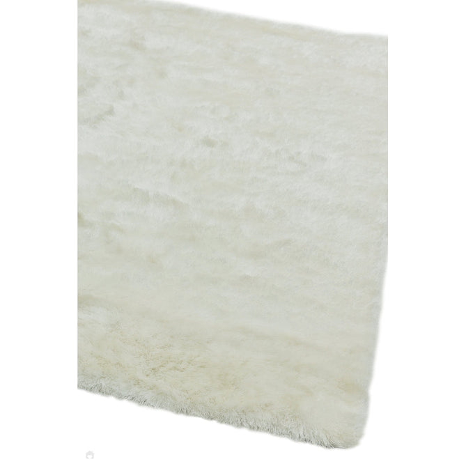 Whisper Super-Soft Fine Yarn Silky Shimmer Polyester Plain Shaggy Ivory Rug-Asiatic Carpets-Rug Love - The Most Loved Rug Store