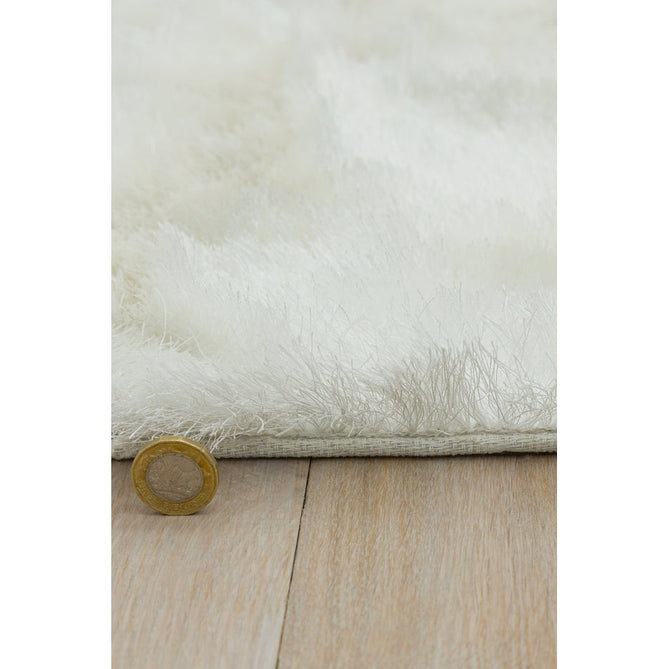 Whisper Super-Soft Fine Yarn Silky Shimmer Polyester Plain Shaggy Ivory Rug-Asiatic Carpets-Rug Love - The Most Loved Rug Store