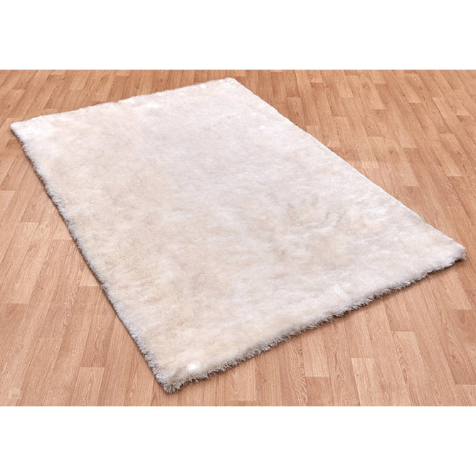 Whisper Super-Soft Fine Yarn Silky Shimmer Polyester Plain Shaggy Ivory Rug-Asiatic Carpets-Rug Love - The Most Loved Rug Store