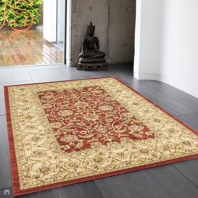 Windsor WIN02 Traditional Classic Floral Vine Bordered Red/Multi Rug-Asiatic Carpets-Rug Love - The Most Loved Rug Store