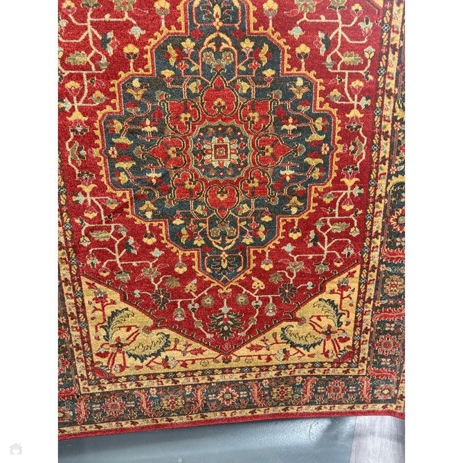 Windsor WIN08 Traditional Classic Floral Vine Medallion Border Red/Navy/Beige/Multicolour Rug-Asiatic Carpets-Rug Love - The Most Loved Rug Store