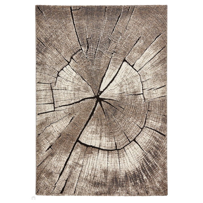 Woodland 2086 Modern Abstract Tree Trunk Beige Rug-Think Rugs-Rug Love - The Most Loved Rug Store