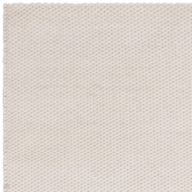 Zander Modern Plain Hand-Woven Heavy-Weight Chunky Textured Weave Space-Dyed Wool Mix Flatweave Ivory Rug-Asiatic Carpets-Rug Love - The Most Loved Rug Store