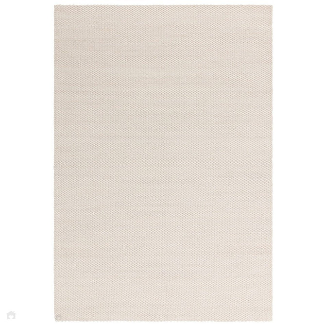 Zander Modern Plain Hand-Woven Heavy-Weight Chunky Textured Weave Space-Dyed Wool Mix Flatweave Ivory Rug-Asiatic Carpets-Rug Love - The Most Loved Rug Store