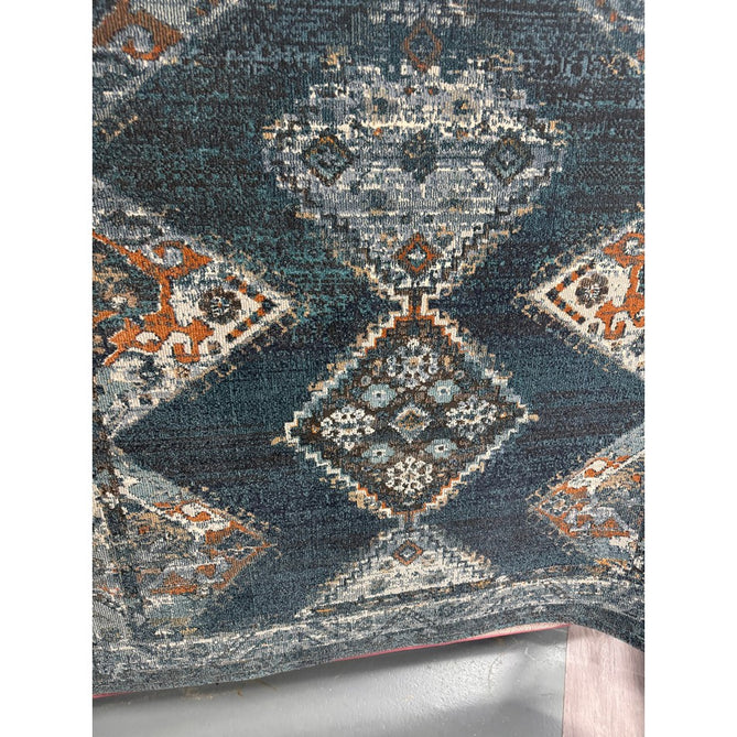 Zola Kian Traditional Persian Hi-Low Textured Teal Green/Blue/Cream/Brown Rug-Asiatic Carpets-Rug Love - The Most Loved Rug Store