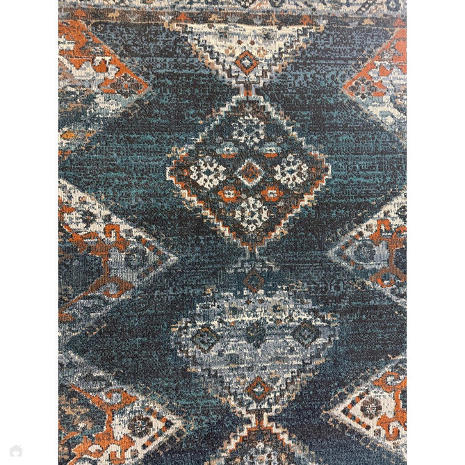 Zola Kian Traditional Persian Hi-Low Textured Teal Green/Blue/Cream/Brown Rug-Asiatic Carpets-Rug Love - The Most Loved Rug Store