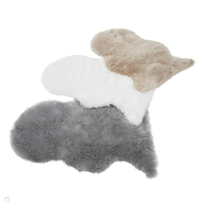 Auckland Faux Fur Cream/White Rug-Asiatic Carpets-Rug Love - The Most Loved Rug Store