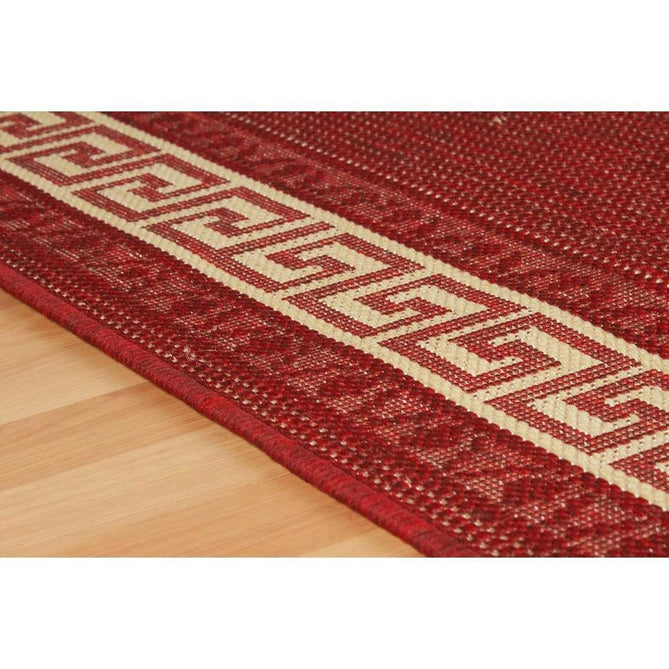 Greek Key Flatweave Red Runner-Oriental Weavers-Rug Love - The Most Loved Rug Store