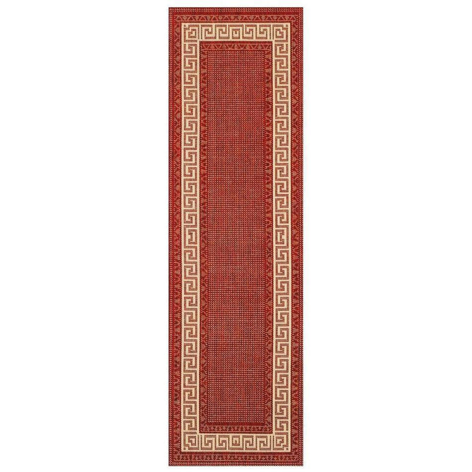 Greek Key Flatweave Red Runner-Oriental Weavers-Rug Love - The Most Loved Rug Store