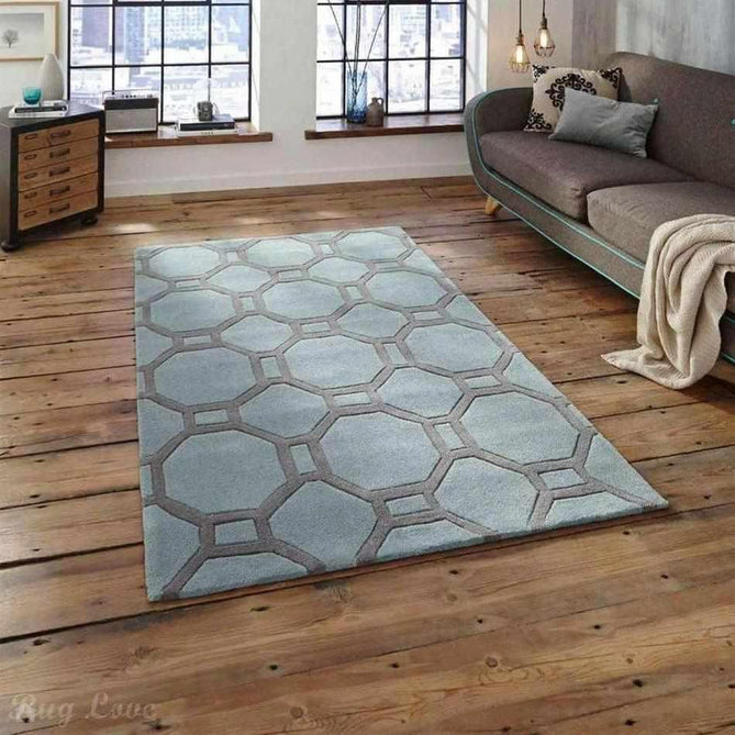 Hong Kong 4338 Blue/Grey Rug-Think Rugs-Rug Love - The Most Loved Rug Store