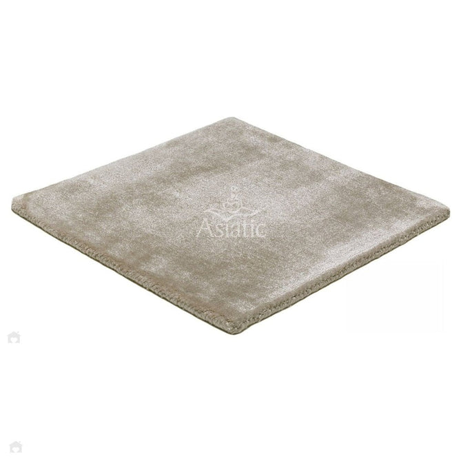 Katherine Carnaby Chrome Modern Designer Plain High-Density Heavyweight Hand-Woven Silky Smooth Shimmer Viscose Putty Brown Rug-Asiatic Carpets-Rug Love - The Most Loved Rug Store