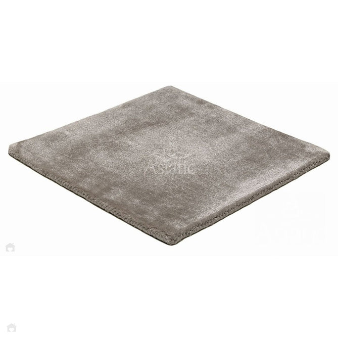 Katherine Carnaby Chrome Modern Designer Plain High-Density Heavyweight Hand-Woven Silky Smooth Shimmer Viscose Taupe Brown/Grey Rug-Asiatic Carpets-Rug Love - The Most Loved Rug Store