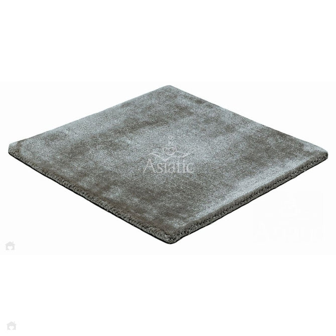 Katherine Carnaby Chrome Modern Designer Plain High-Density Heavyweight Hand-Woven Silky Smooth Shimmer Viscose Zinc Grey Rug-Asiatic Carpets-Rug Love - The Most Loved Rug Store